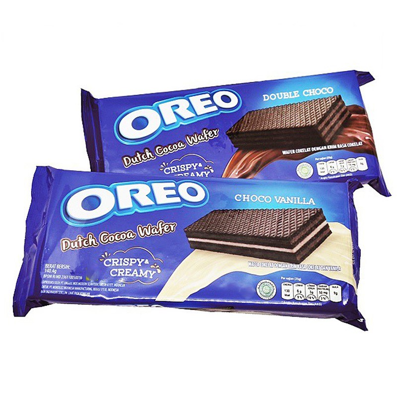 

OREO Ducth Cocoa Wafer 140g - Double Choco / Choco Vanilla