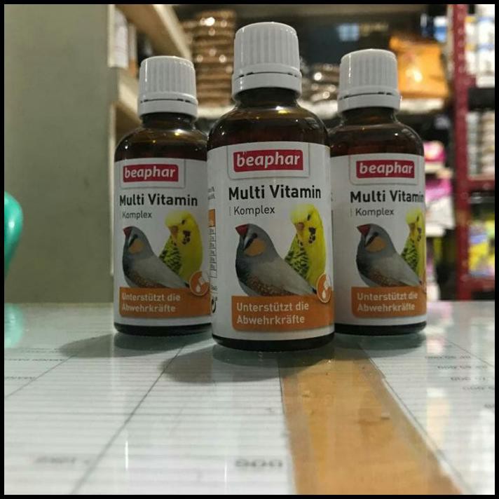 Beaphar Multi Vitamin Komplek Vogel 50Ml Anti Stres For All Bird