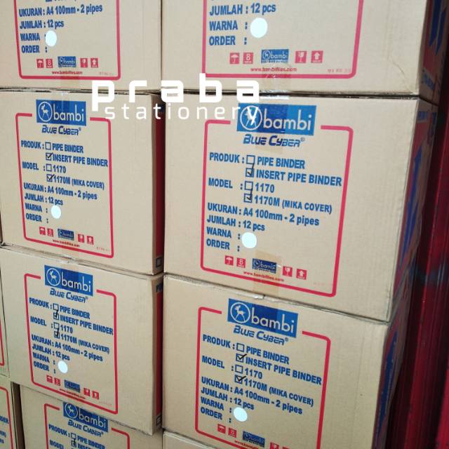 

Ordner Bambi A4 - 100MM 2 Pipe Binder 1170 PROMO MURAH