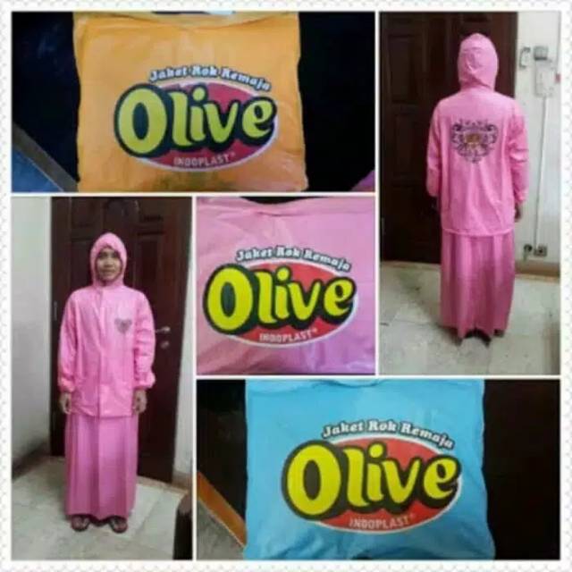 Jas Hujan Jaket ROK OLIVE Indoplast