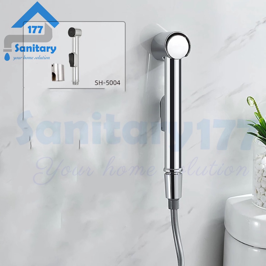 Semprotan shower Bidet Cebok murah panjang S1 dan gantungan sower- head kepala semprotan air Shower sprayer spray washer Toilet Kepala Jet Shower Bidet Cebok kloset closet closed