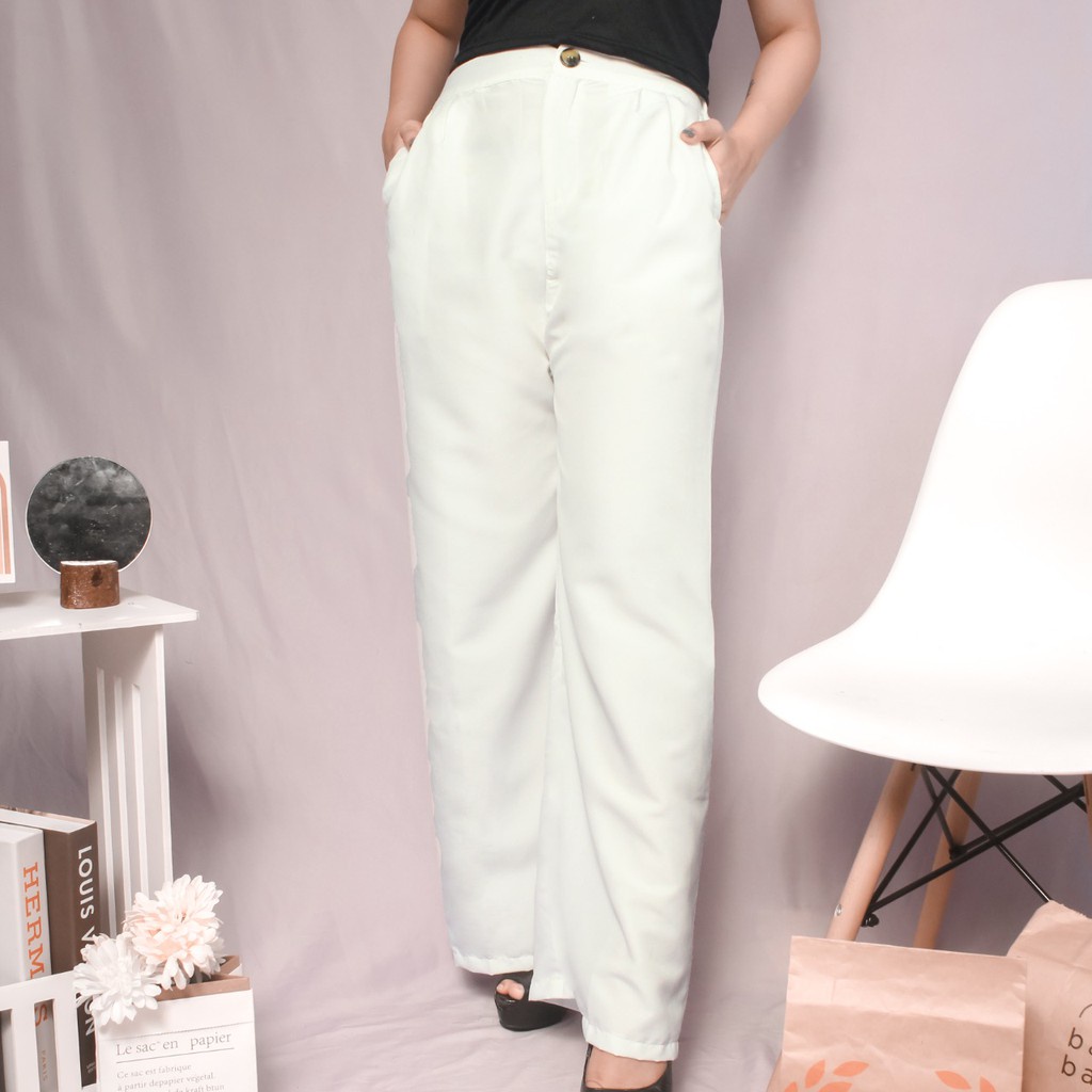 DHEANI HIGHWAIST / SOLEIL KULOT ANTI NGANTUNG WANITA / MELVA SLIT PANTS KULOT