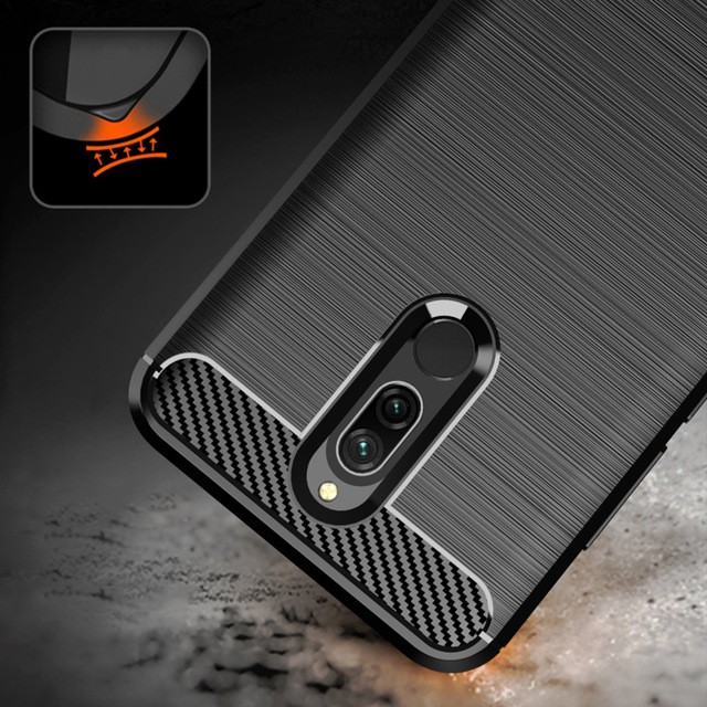 Case Xiaomi Redmi 8A Pro Ultra Slim Ipaky Carbon Premium Softcase + Tempered Glass Pelindung Layar