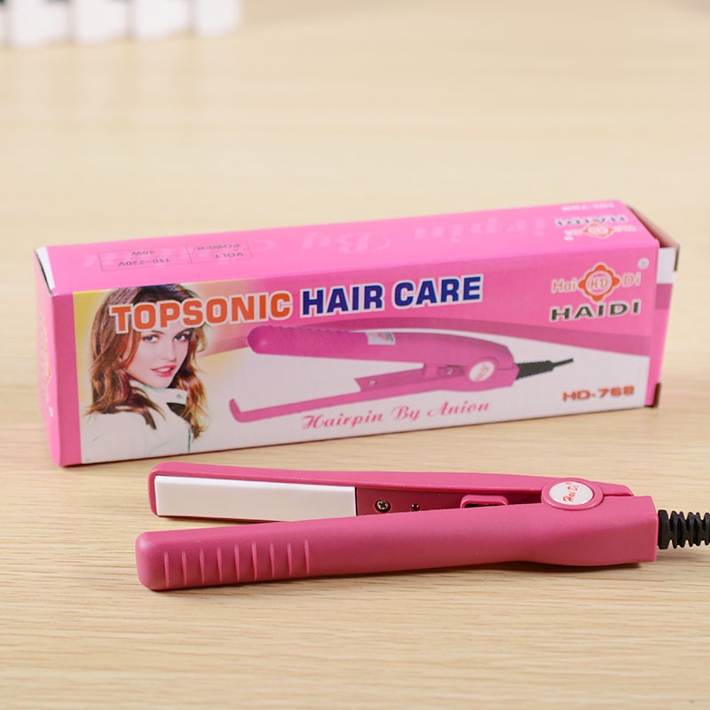 Catok Rambut Travel Mini Haidi Topsonic Hair Straightner Styling