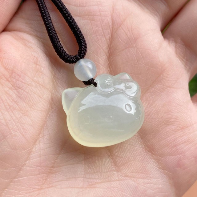 Kalung Rantai Dengan Liontin Kartun Hellokitty Lucu Untuk Wanita