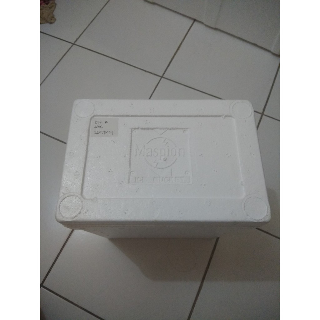 

box sterofoam 26x17x27