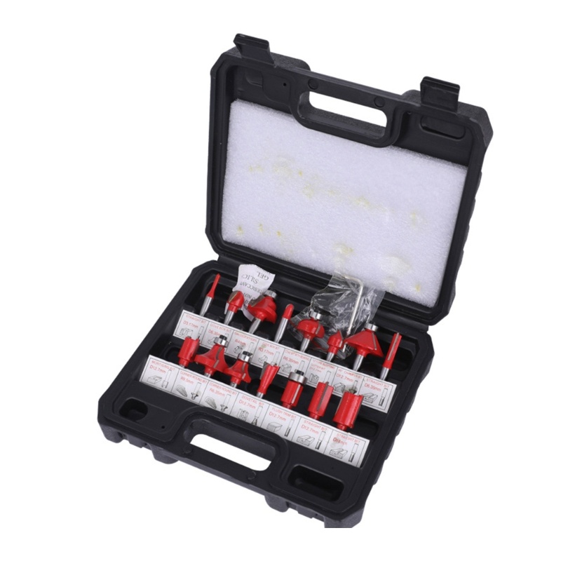 Zzz Set Router Bits Shank 1 / 4 &quot;Bahan Carbide Untuk Alat Pertukangan Bits