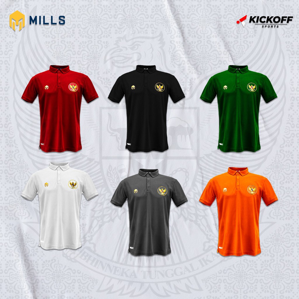 MILLS POLOSHIRT TIMNAS GARUDA INDONESIA