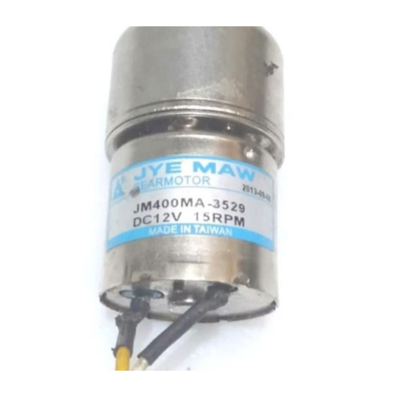 Motor Gearbox Dc Jyemaw 12V 15rpm