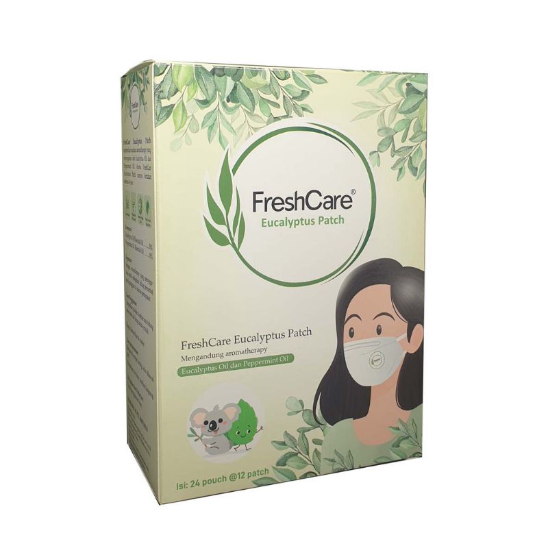 Freshcare Eucalyptus isi 12 patch || pelindung masker || aromatherapy || freshcare asli || mask patch || mask patch asli
