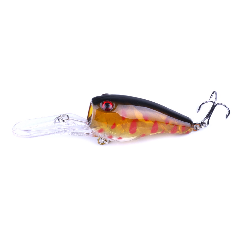 HENGJIA 1PCS Retail Box Fishing Lure Wobbler Floating Artificial plastic Hard Bait 9CM 11.5G Trout Crankbait Bass Fishing Tackle