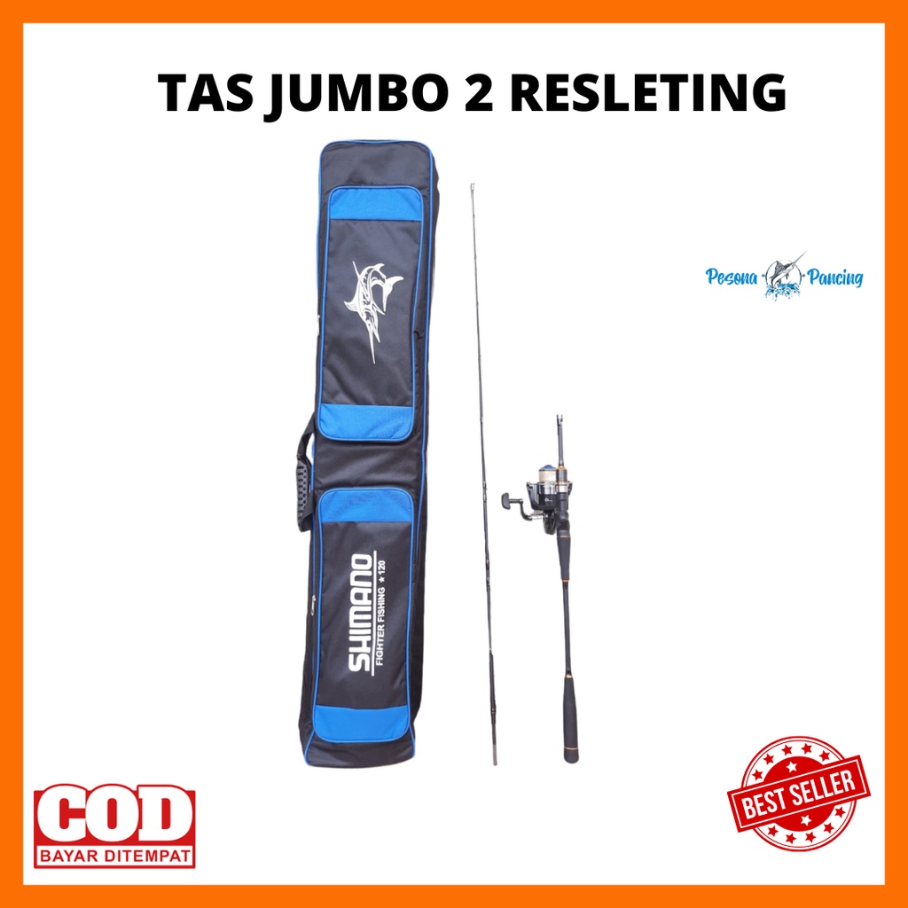 Tas Pancing BUSA JUMBO SHIMANO 2 RESLETING Panjang 100CM dan 120 CM BEST QUALITY