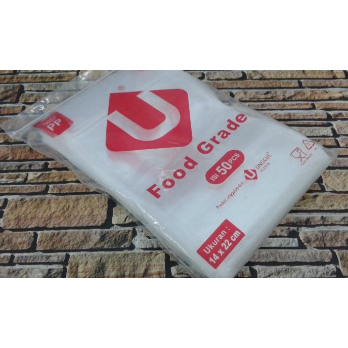 STANDING POUCH 14 X 22 CM [ISI 50 PCS] | PLASTIK KLIP BERDIRI