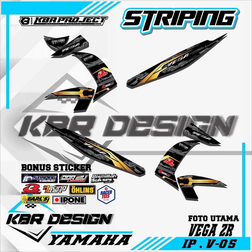 VEGA ZR (COD) STICKER STRIPING VARIASI MOTOR VEGA ZR.05