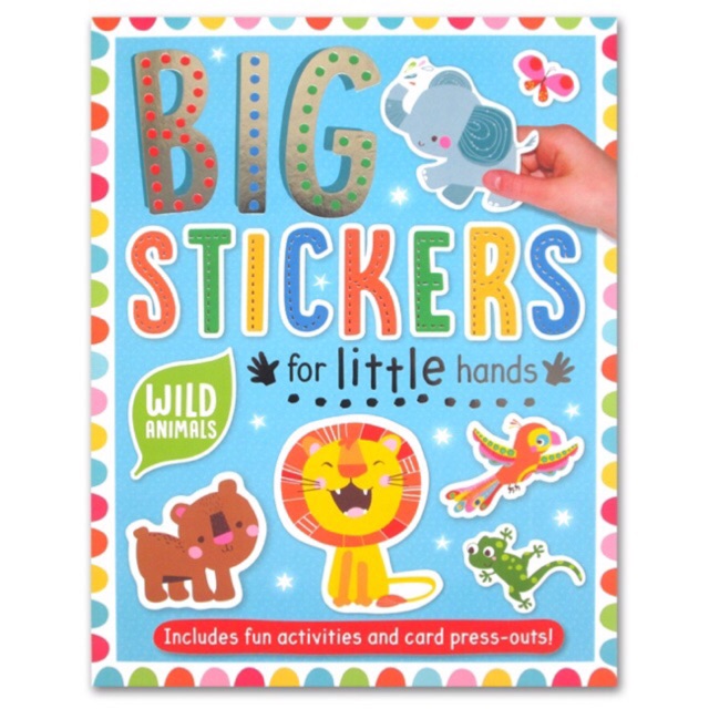 

Wild Animals Sticker Activity Book - Big Stickers For Little Hands