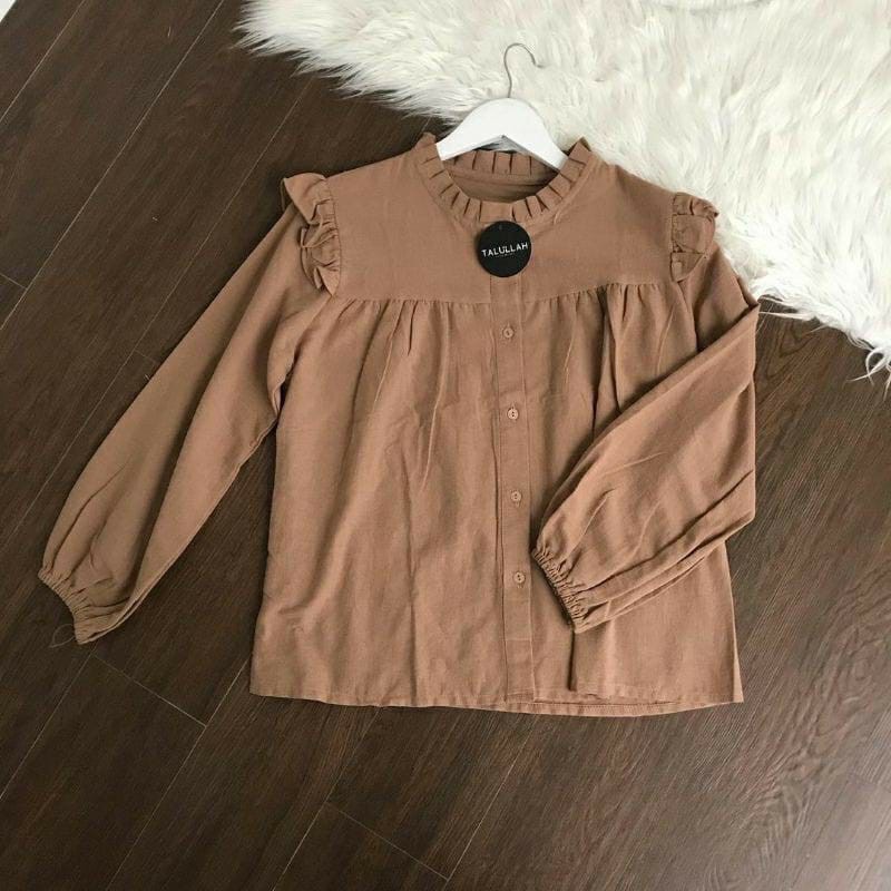 BEFAST - ZFF OOTD Blouse Wanita FUREI / Rasya Blouse / Blouse Lengan Panjang / Pakaian Wanita Kerja / Blouse Terbaru / Fashion Casual Wanita Kekinian / Blouse Polos Formal / Termurah