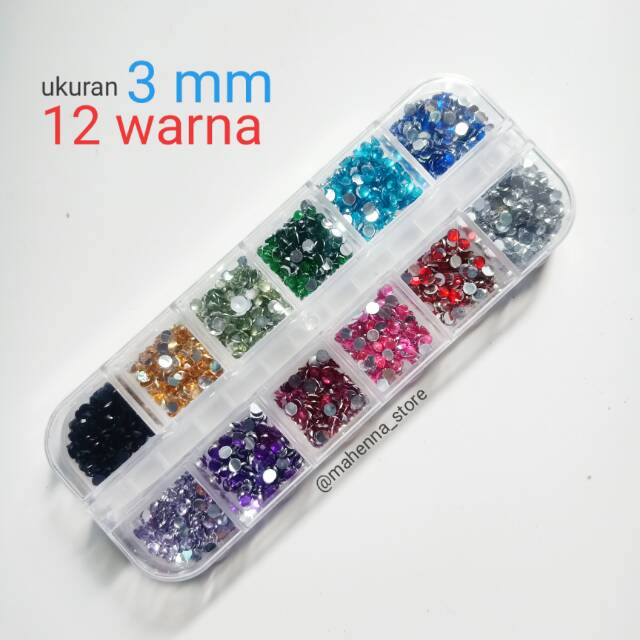 

Gems 3 mm 12 warna
