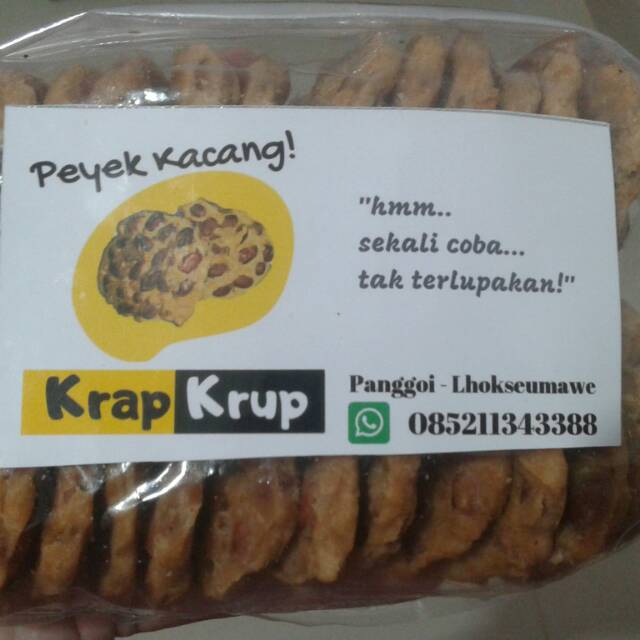 

Peyek kacang krab krub