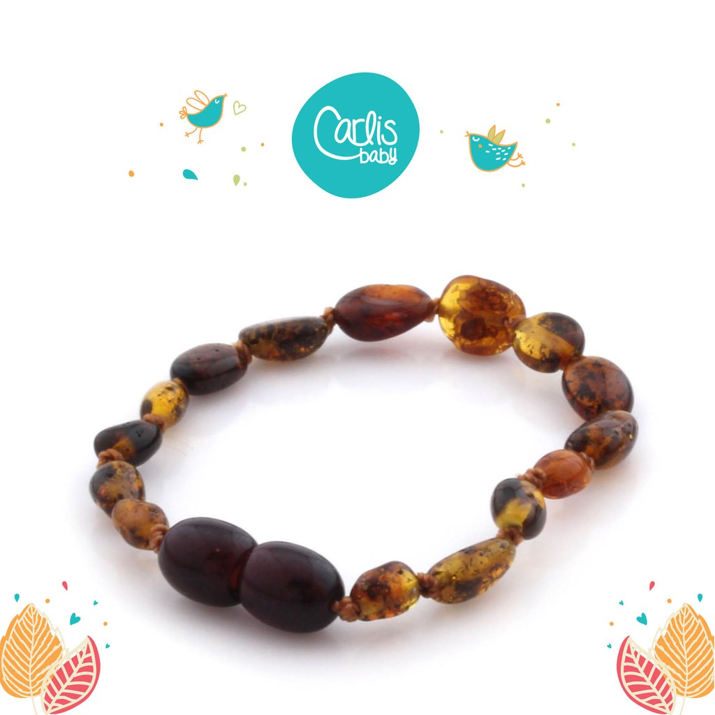 CE80 Gelang Amber Tumbuh Gigi Bayi By Carlis Baby