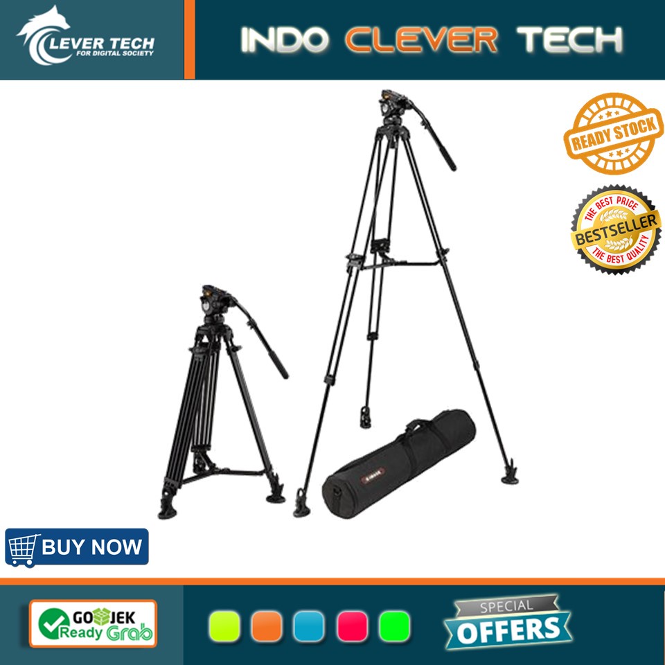 E-Image EK-610 Professional Compact Tripod With Fluid Head