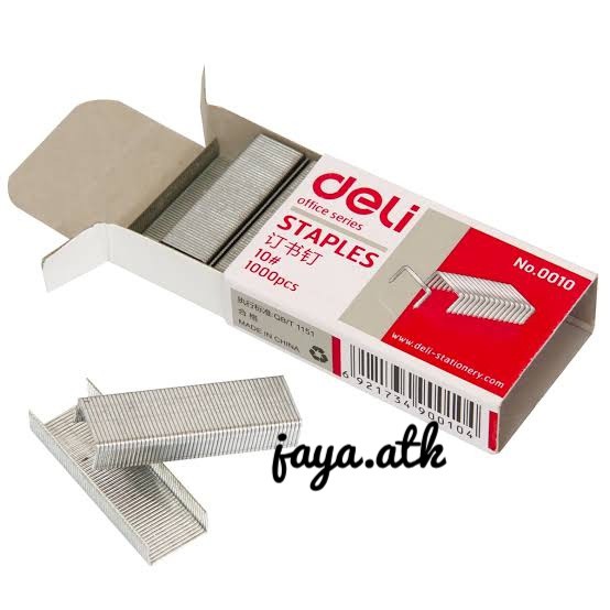 

ISI STAPLES NO 10 DELI REFILL ISI ULANG STAPLER STAPLES NO 10 KECIL ISI STAPLES KECIL NO. 10