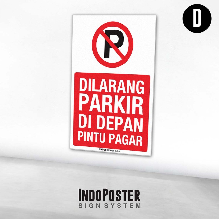 

Stiker Sign Rambu Dilarang Parkir Di Depan Pintu Pagar
