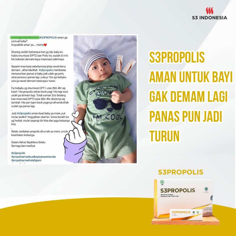 PROPOLIS/ BRAZILIAN GREEN PROPOLIS/ PROPOLIS ASLI 100% TANPA CAMPURAN BY S3 INDONESIA