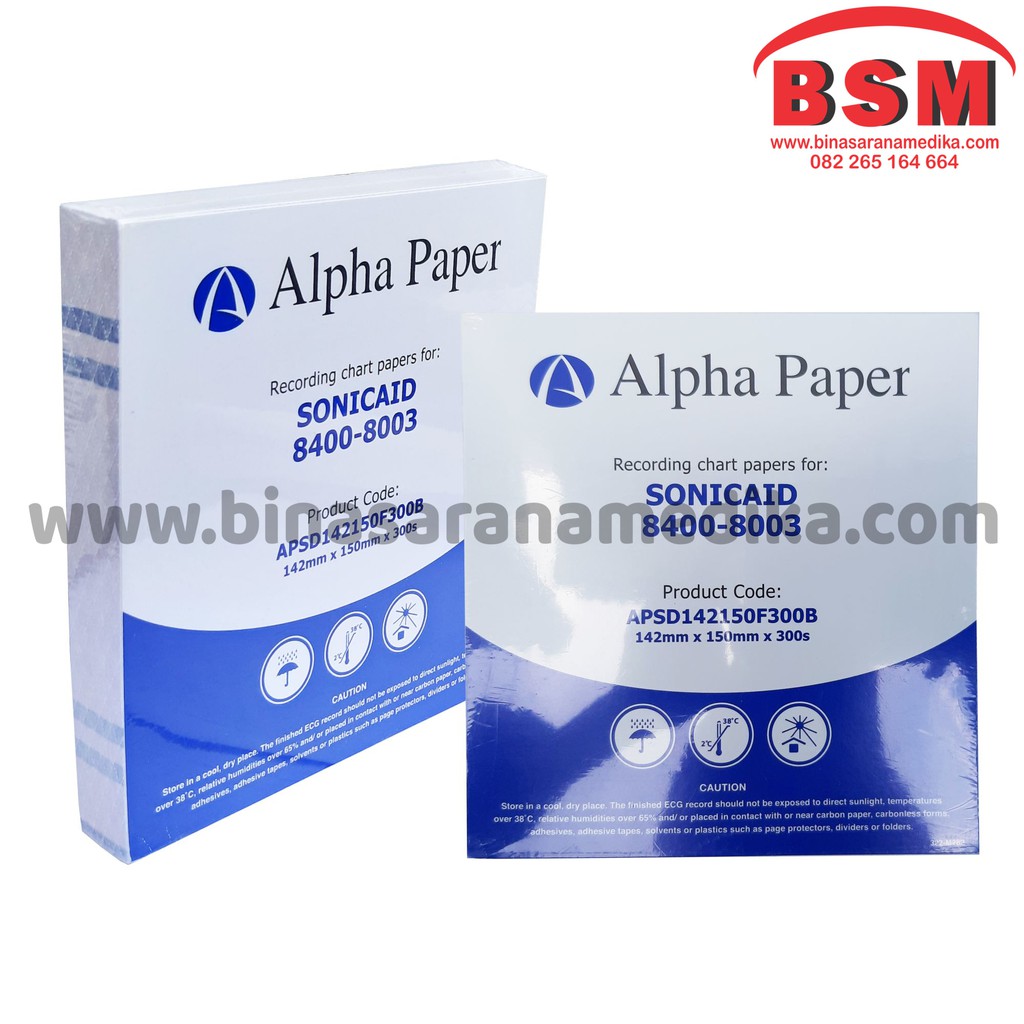 

PAPER 142X150 SONICAID Alpha PAPER Recording Chart COROMETRIC