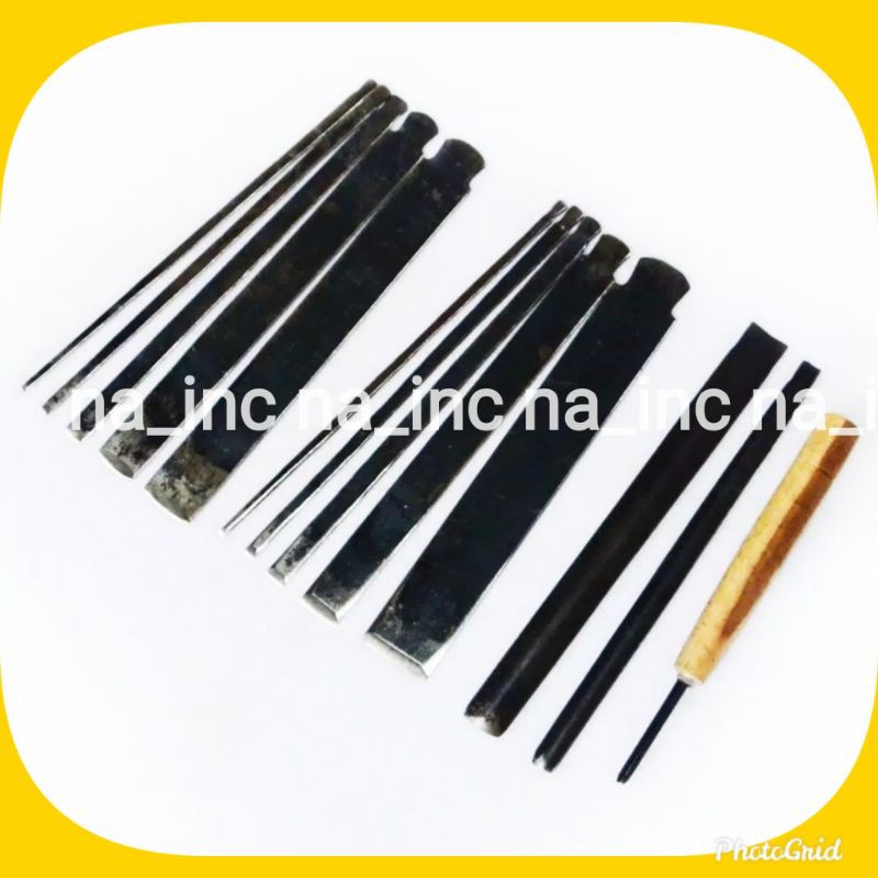 Alat pahat ukir tatah kayu jepara baja paket belajar mengukir