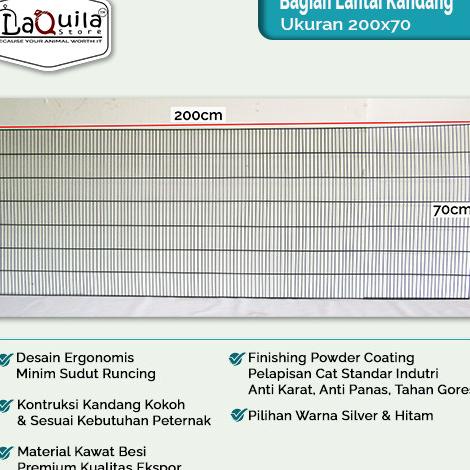 Part Lantai Alas Kandang Galvanis Hewan