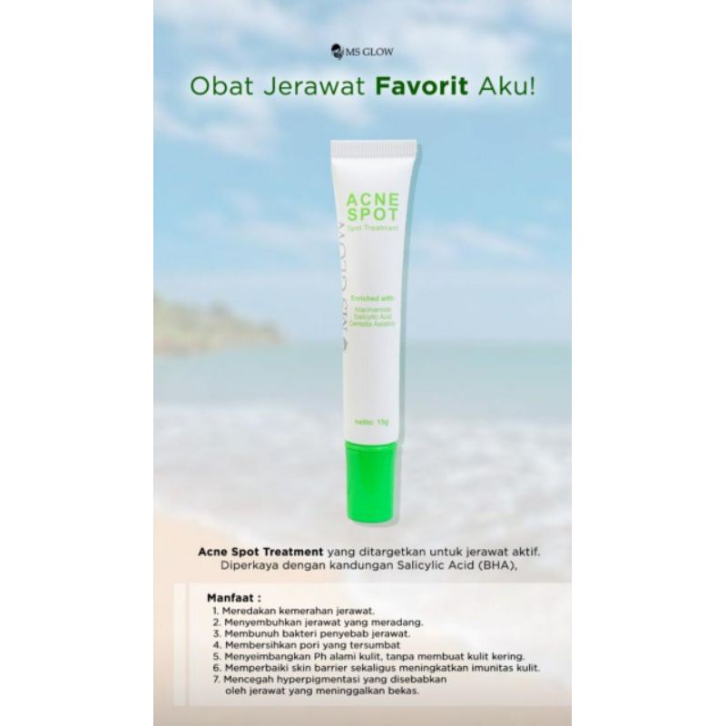 ACNE SPOT MS GLOW / GEL TOTOL BUAT JERAWAT MS GLOW