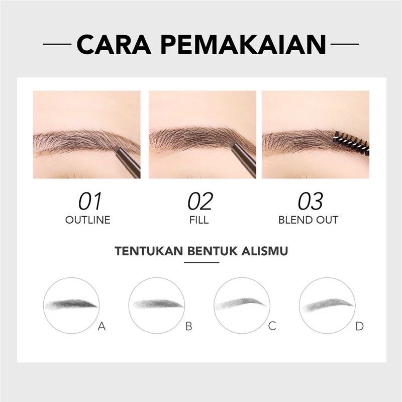 You Teardrop Brow Definer / Pensil Alis