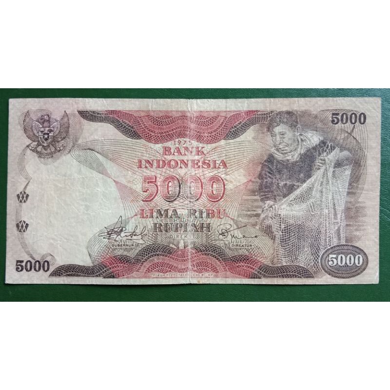 UANGKUNO 5000 RUPIAH PENJALA THN 1975