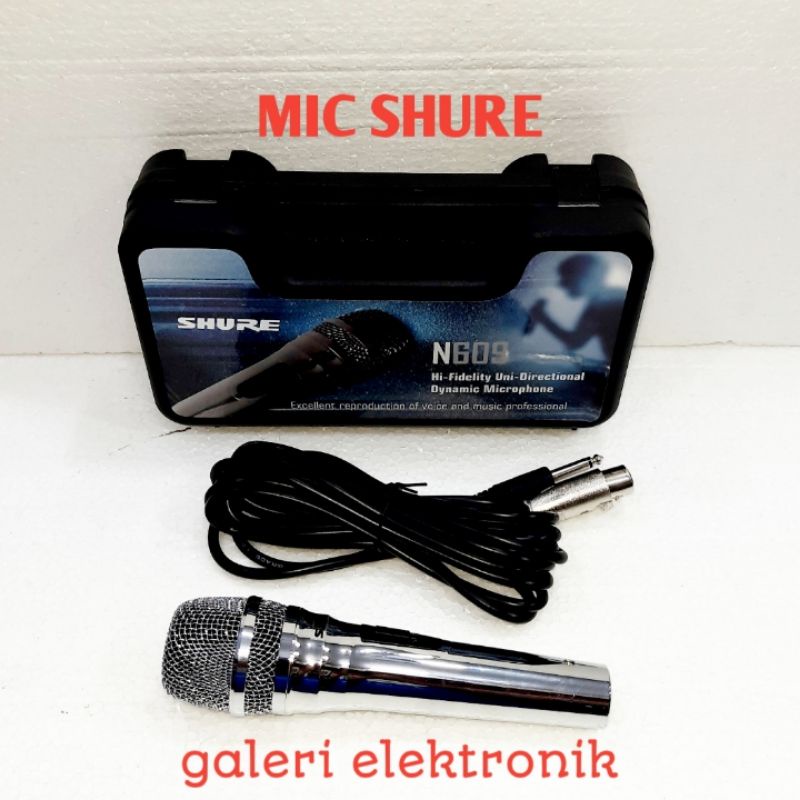 mic/mic kabel/microphone Shure S 96 body besi plus koper