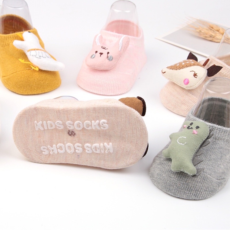 Kaos Kaki Bayi Anak Impor Newborn Socks Lucu karakter Kartun Untuk 0-1 Tahun.