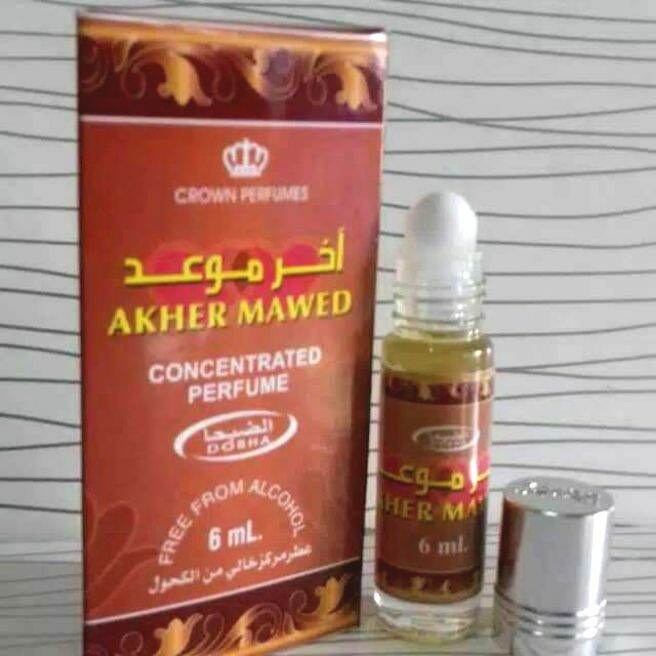 AKHER MAWED Parfum DOBHA Kemasan 6ml Minyak Wangi Roll On Non Alkohol