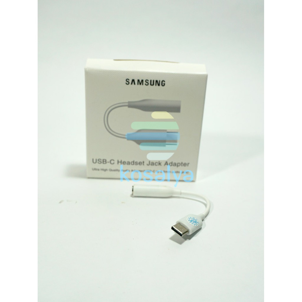 Splitter Converter USB Type C to Earphone Audio Jack 3.5mm Samsung S10 Note 9 10 Plus ORIGINAL