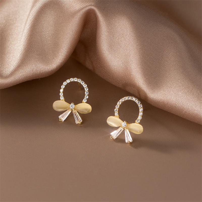 Anting Tusuk Sterling Silver 925 Model Pita Untuk Wanita