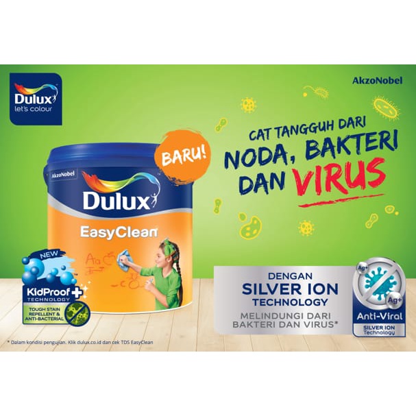 Dulux Easy Clean Base Cat Tembok Interior Anti Node 2.5Lt