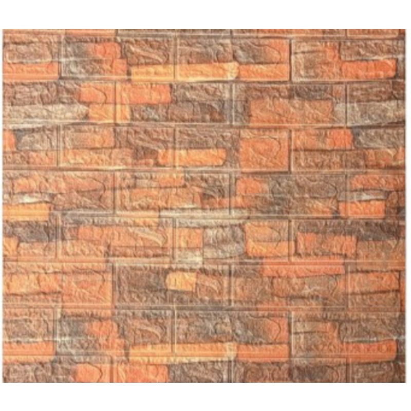 Wallpaper Foam Bata Corak 70x73cm / Wallpaper Bata Print 3D 70x73cm-BATU BATA ASLI