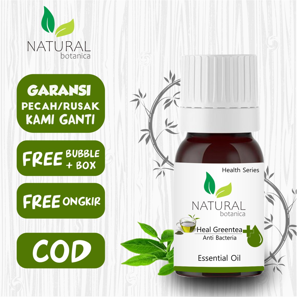 Natural Botanica Greentea Essential Oil Pure Minyak Esensial Aroma Terapi Diffuser Humidifier