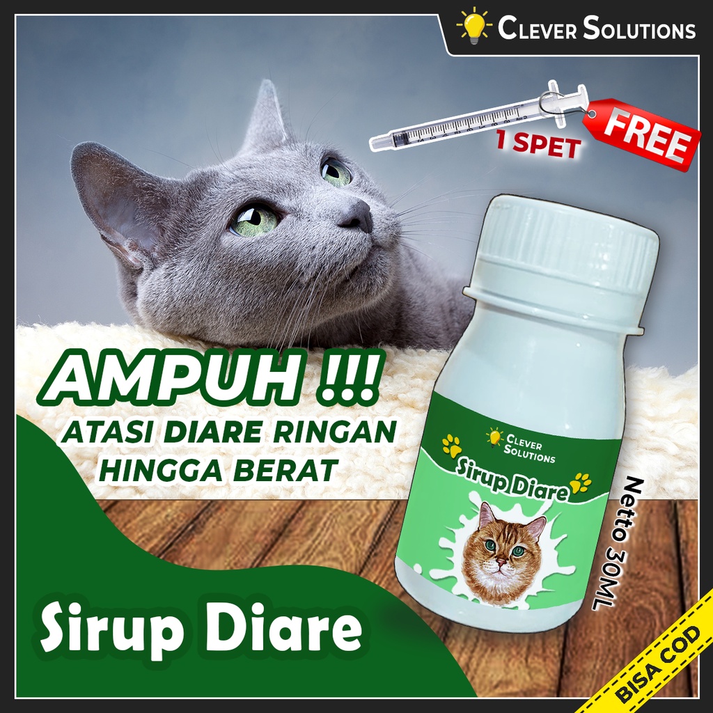 SIRUP DIARE Obat Sirup Diare Mencret Ampuh Anti Diare dan Mencret Kucing by Clever Solutions Primacat Furyou