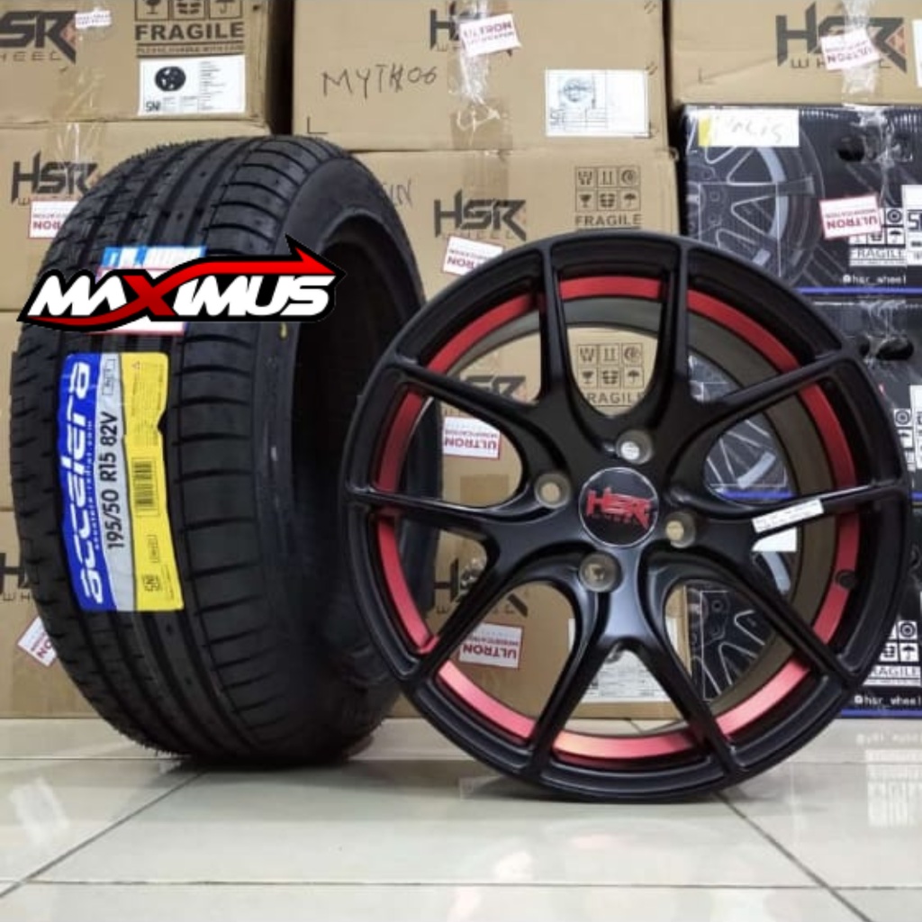Paket Velg Mobil MURAH Ring 15 HSR TOREY Plus Ban Cocok Buat brio jazz avanza xenia DLL