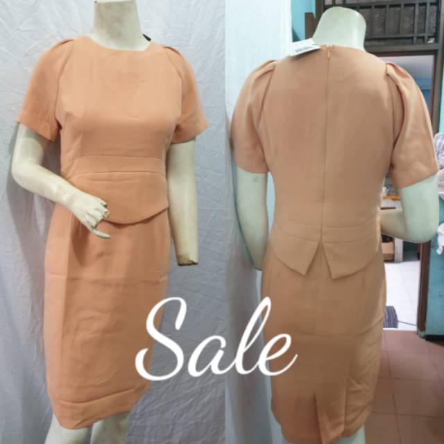 Dress obl tangan pendek orange