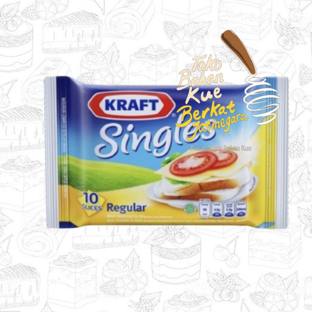 KEJU KRAFT SINGLES SLICE REGULER ISI 10 / KEJU SLICE / CTN ( 30 PCS )