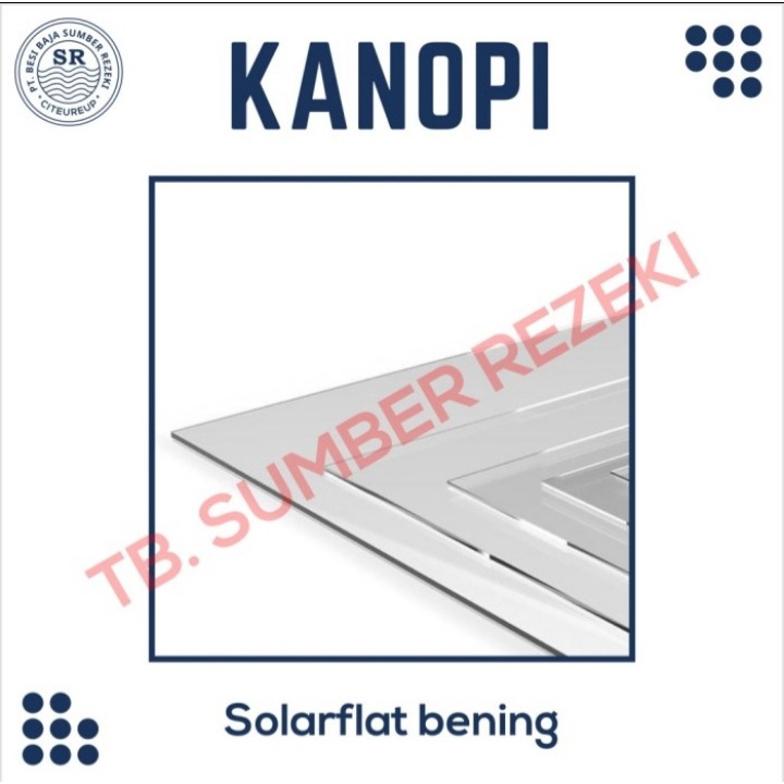 SOLARFLAT CLEAR/BENING/TRANSPARAN 3MM