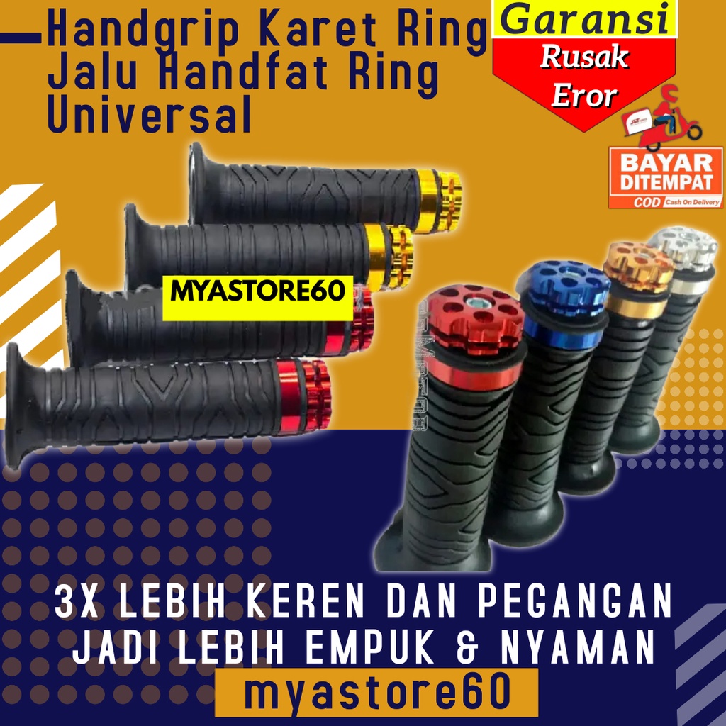 Handgrip Hand Grip Karet Ring Jalu Handfat Hand Fat Ring + Jalu Bandul Alumunium UNIVERSAL