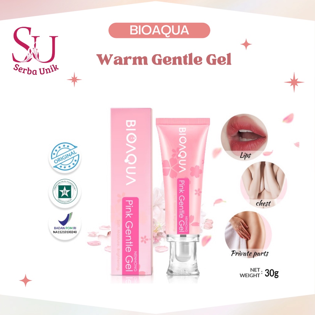 Bioaqua Warm Gentle Pink Cream Nenhong Cream 30g / Lip Serum Pemerah Bibir