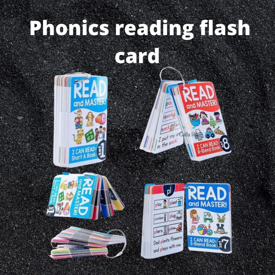 F86 phonics reading flash card belajar membaca 67 kartu pintar Ready