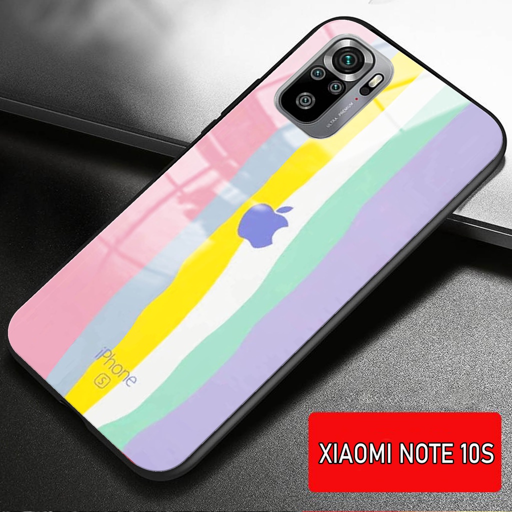 Softcase Glass Kaca XIAOMI REDMI NOTE 10 S - Casing HP XIAOMI REDMI NOTE 10 S [ S19].